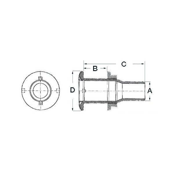 Seacocks and scuppers - Skin fittings and thru hull scoop strainer - 1731900 2
