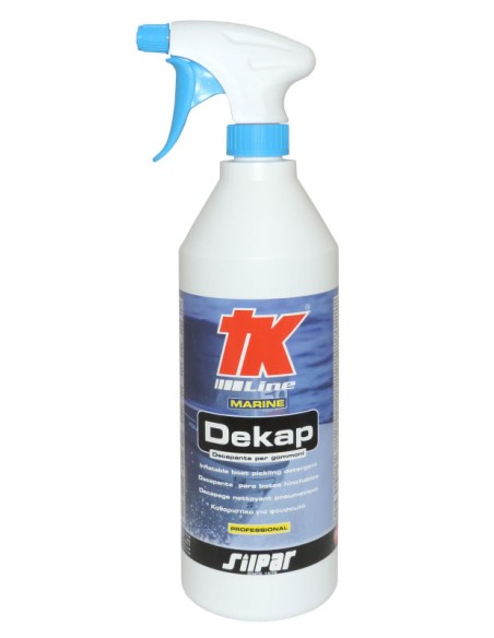 DEKAP DETERGENTE specifico per gommoni - TK LINE. Decappante professionale per gommoni. Manutenzione gommoni.Prodotti profession
