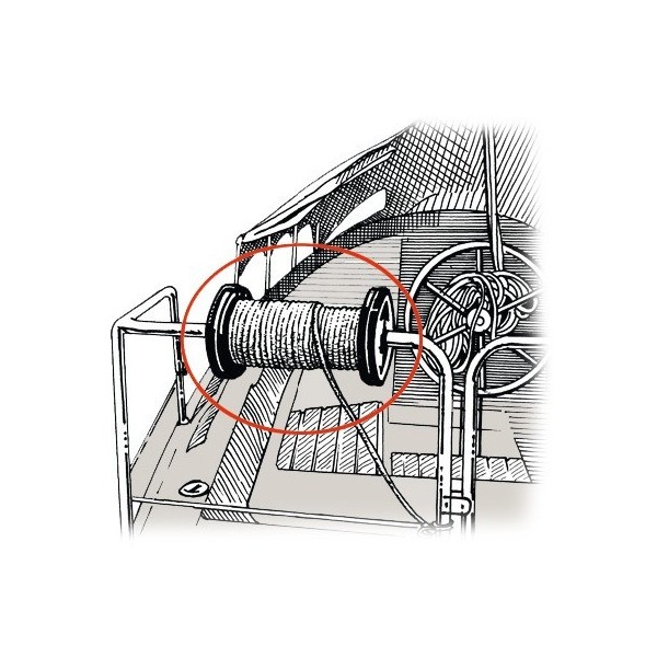 Line drum reel, made of reinforced plastic - Mooring line - 0631173