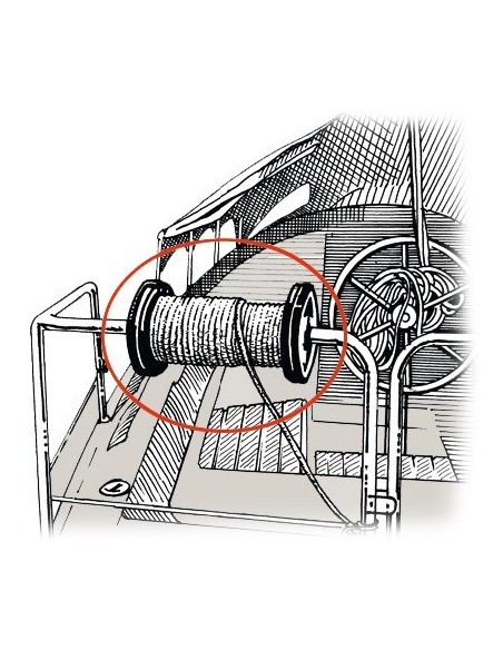Line drum reel, made of reinforced plastic - Mooring line - 0631173