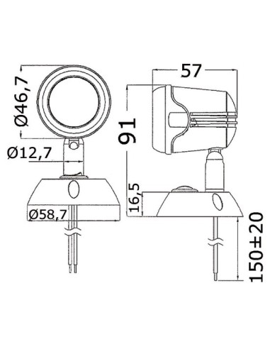 Faretto LED snodato -  - 1389601