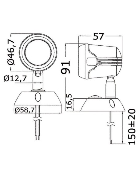 Faretto LED snodato -  - 1389601