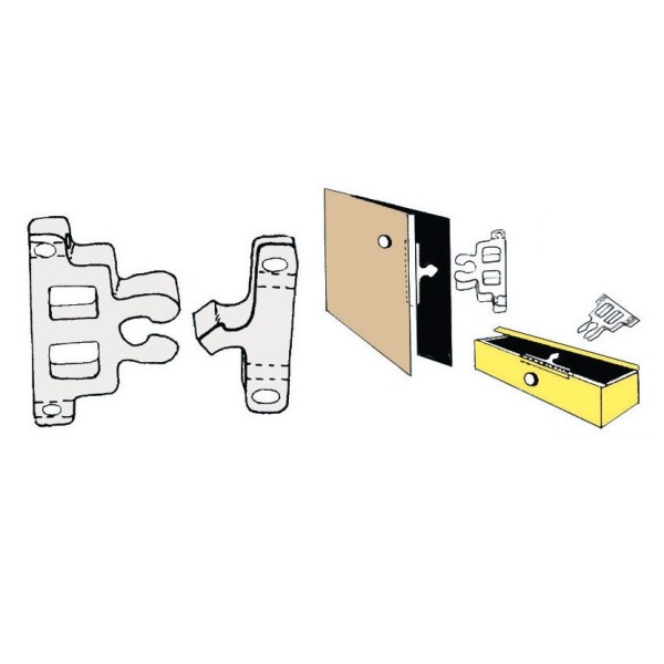 Nottolino a scatto in nylon bianco -  - 3810741