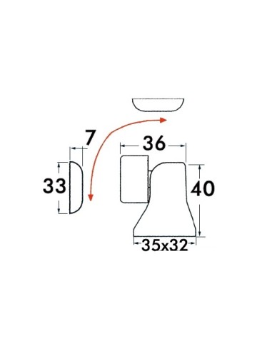 Fermaporta magnetico orientabile -  - 3815500