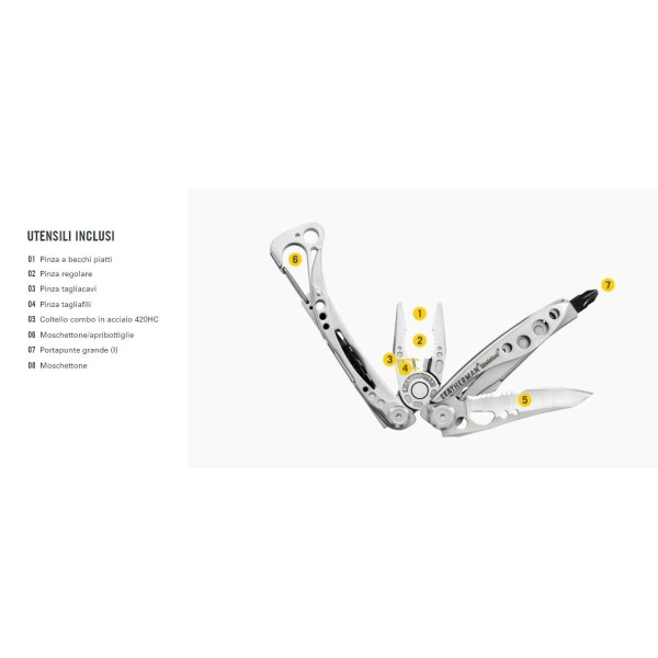 PINZA MULTIUSO LEATHERMAN SKELETOOL - 8 UTENSILI -  - LTG830956 2