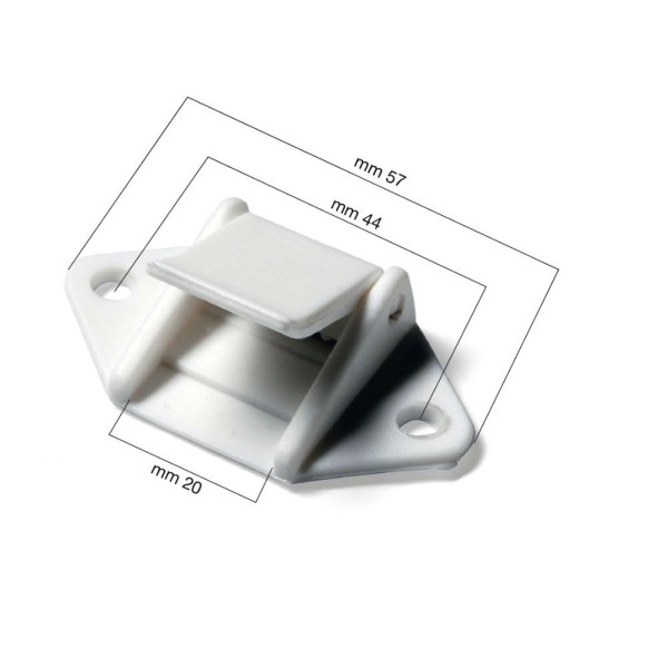 Fibbia con aletta in nylon 20 mm - FA#SG1 - 