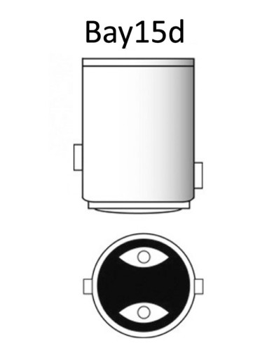 Lampadina LED BAY15D perni disassati per fanali di via - 14.444.01 - 