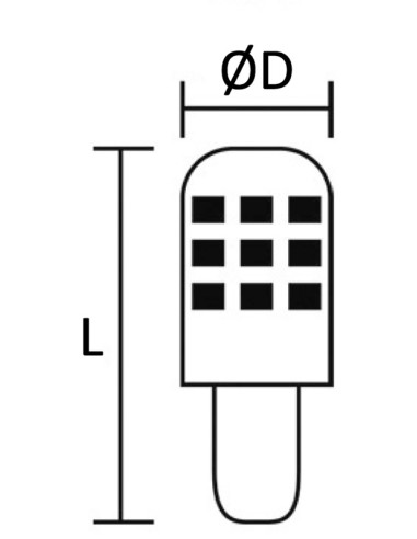 BAY15D LED bulb, offset pins for navigation lights - 14.444.01 - 