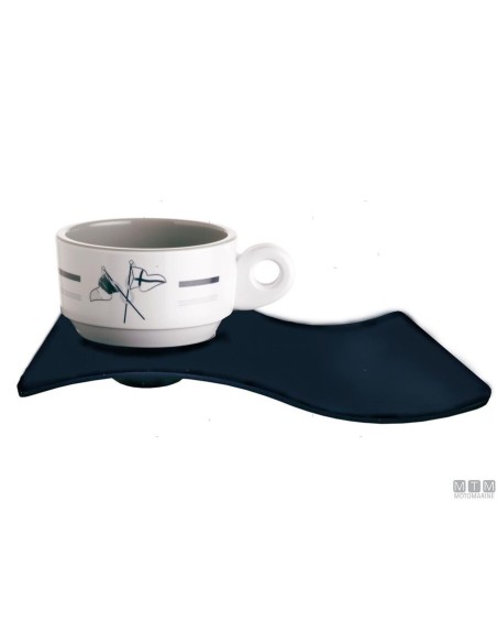 ESPRESSO CUP WITH PLATE BLUE WAVES - 5802111 - 