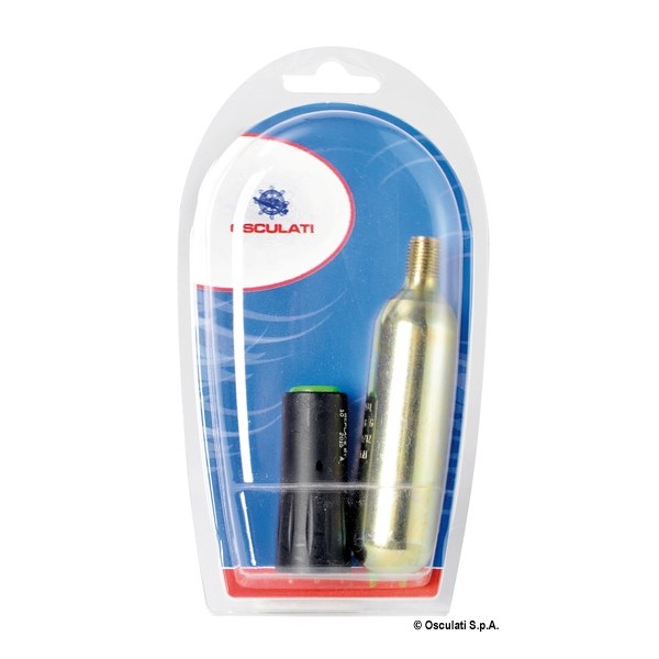 Bombola e kit ricambio valvola universali per giubbotti autogonfiabili -ULM-5 33g - SICUREZZA - 2239814 2