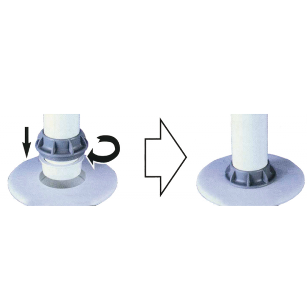 Paited alluminium telescopic table extension - 6363517 -  2