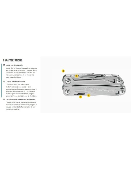 PINZA MULTIUSO LEATHERMAN WINGMAN / 14 UTENSILI - LTG832523 - 