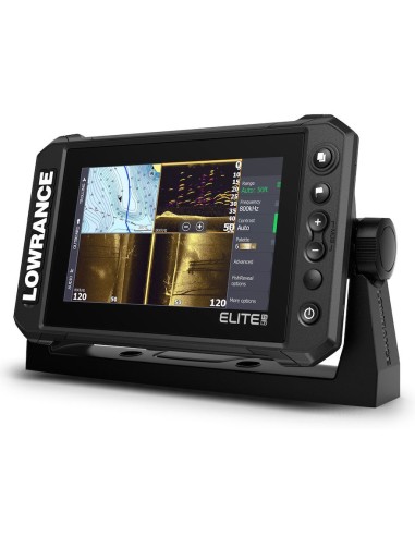 Lowrance Elite 7FS eco/GPS TouchScreen con trasduttore di poppa HDI eco standard frequenza 83 e 200 khz e DownScan Imaging - 000