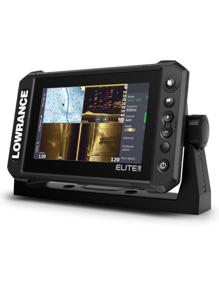 Lowrance Elite 7FS eco / GPS TouchScreen with stern transducer HDI eco standard frequency 83 and 200 khz and DownScan Imaging - 