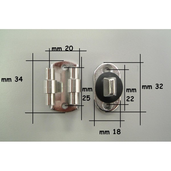 Fermaporta o antina in acciaio inox Aisi 316 - 38.442.85 -  2