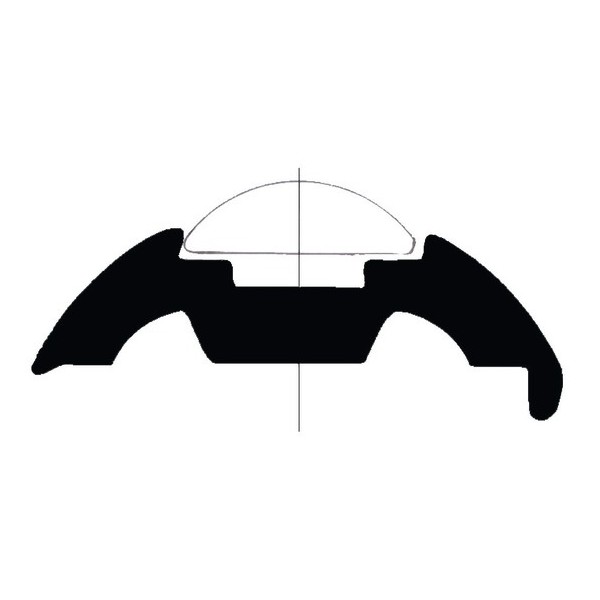 Base per profili inox , altezza 30 mm - 44.480.16 -  2
