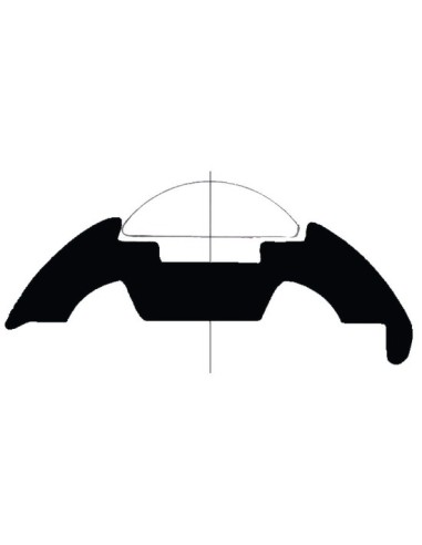 Base per profili inox , altezza 30 mm - 44.480.16 - 