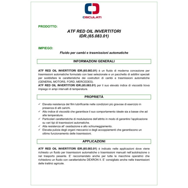 ATF Red Oil - 65.083.01 -  2