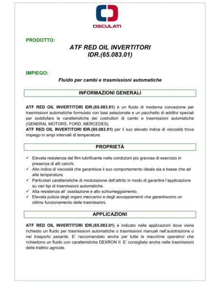 ATF Red Oil - 65.083.01 - 