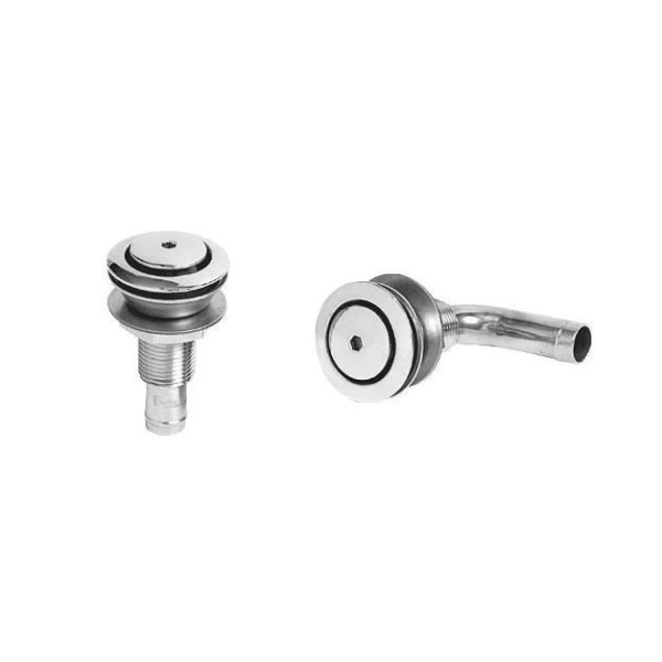 Sfiato carburante in acciaio inox lucidato a specchio testa 45 mm - 20.272.02 - 