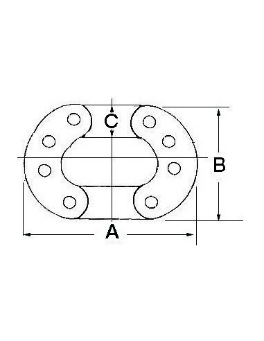 Falsa maglia in acciaio inox per catena calibrata - Ancoraggio e Ormeggio - 0167206