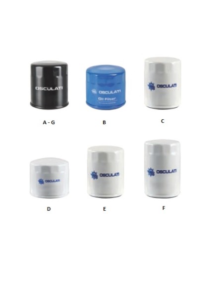 MARCURY oil filters for 4-stroke outboards - 17.504.15 - 