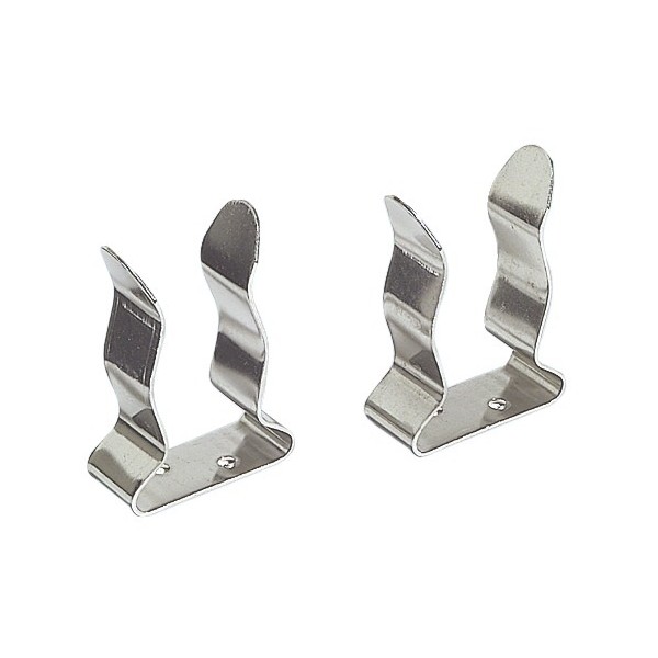 Clip in acciaio inox per bloccaggio ganci accosto, canne pesca - 34.356.00 - 