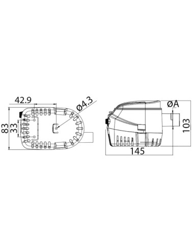 Pompa di sentina EUROPUMP II automatica G600 - 16.124.01 - 