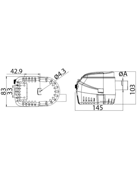 Pompa di sentina EUROPUMP II automatica G750 - 16.124.03 - 