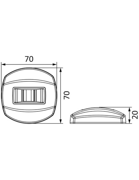 NEMO LED navigation lights -left+right 112.5° Blister - vertical mounting - 11.470.01 - 