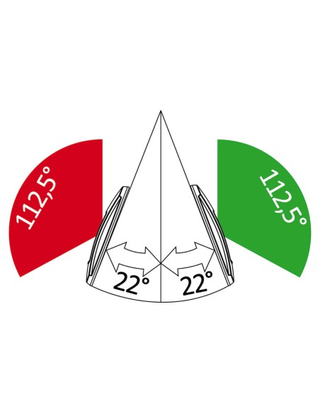 Luce di via NEMO – sinistra e destra 112,5° montaggio ad incasso - 11.473.01 - 