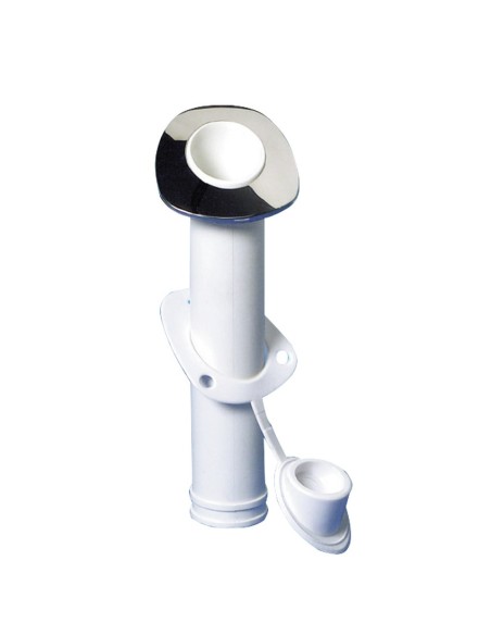 Portacanna da incasso con flangia inox, inclinazione 60° - 41.211.40 - 