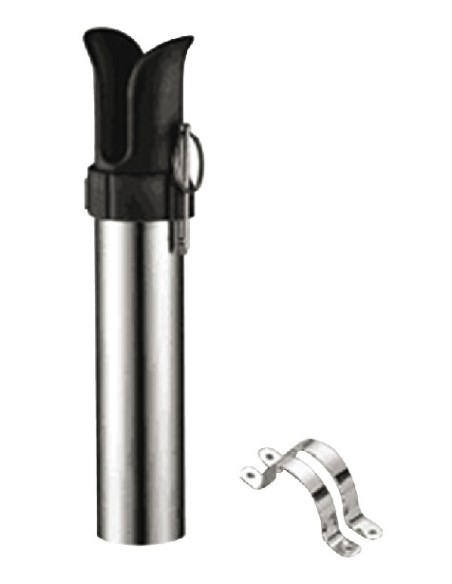 Fishing rod holder for bulkhead mounting with pull-out pin - 41.168.14 - 