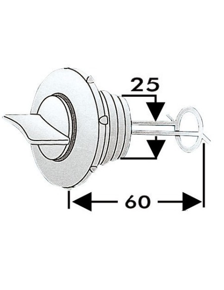Tappo di scarico acqua Ø 25 mm - 18.346.10 - 
