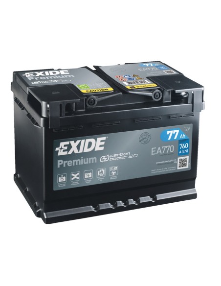 Exide Premium starting battery 77 Ah - EA770 - 12.404.03 - 