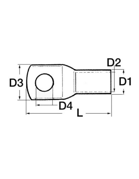 Capicorda di potenza foro largo - 5PZ - 14.035.36 - 
