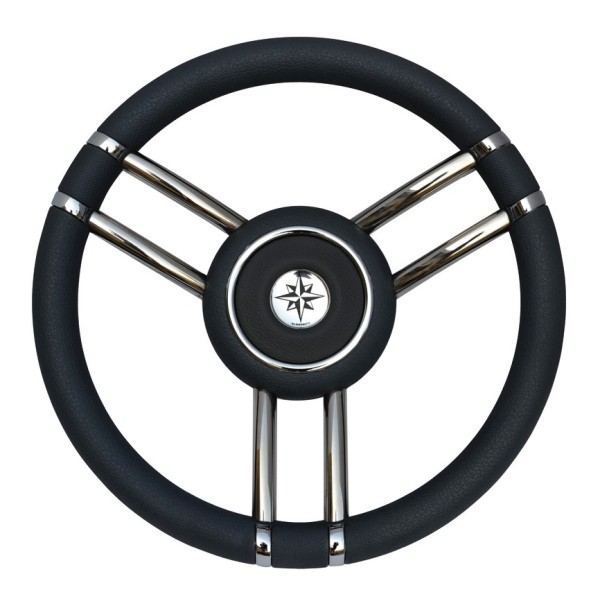 Volante Apollo inox e poliuretano Ø 35 cm - NERO - 45.178.11 - 