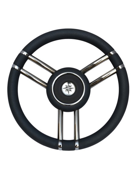 Volante Apollo inox e poliuretano Ø 35 cm - NERO - 45.178.11 - 