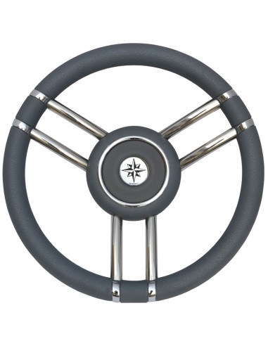 Apollo steering wheel SS and polyurethane Ø35 cm - GREY - 45.178.12 - 