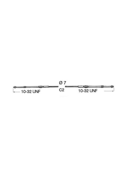 Engine control cable C2 - 45.002.05 - 