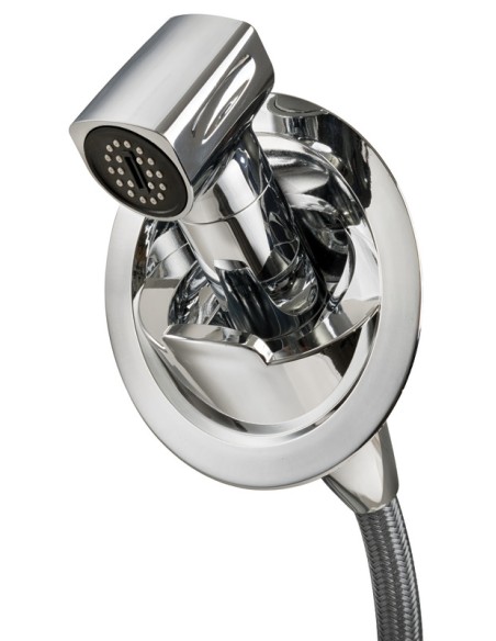 Doccia Saturn solo acqua fredda base verticale cromata - 15.471.12 - 