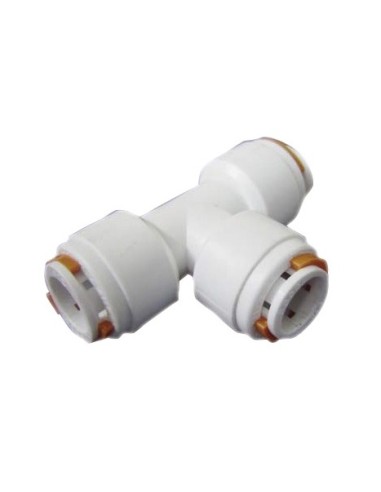 Raccordo a T 90° femmina per impianti idrici rapidi KP Ø 12 mm - 17.111.03 - 