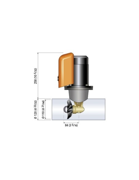 Elica di prua QUICK  BTQ 110-25, 125 mm - 0390001 - 