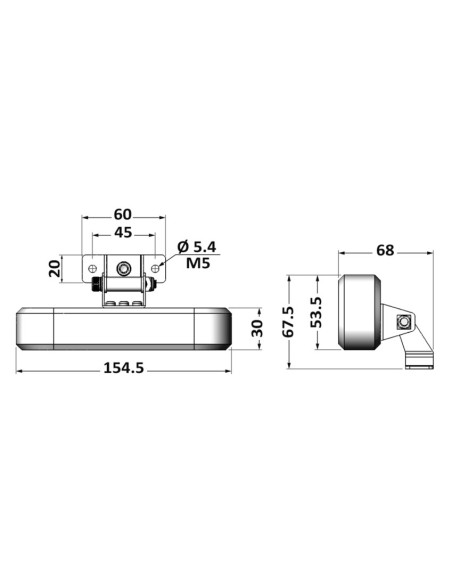 Faro a LED orientabile autoreggente - 13.270.61 - 