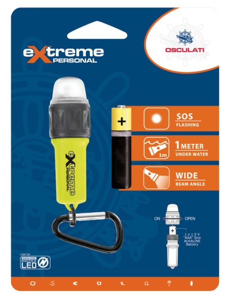 Mini torcia a LED Extreme Personal per emergenza - 12.170.08 - 