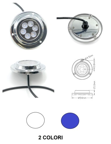 Luce subacquea a 6 LED - L4406299 - 