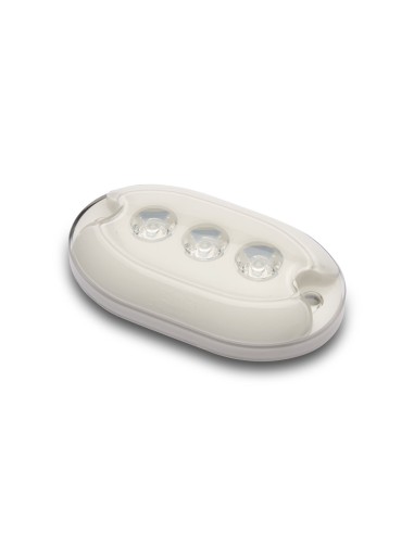 Luce subacquea ovale a 3 LED per plancette / specchio di poppa / carena - L4406003 - 