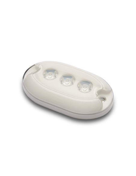 Luce subacquea ovale a 3 LED per plancette / specchio di poppa / carena - L4406003 - 