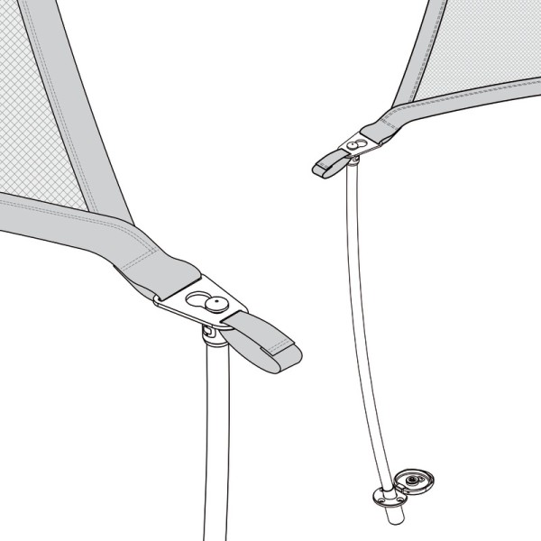 Palo tendalino flessibile autotensionante 185cm - 46.826.18 -  2