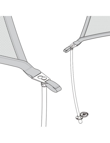 Palo tendalino flessibile autotensionante 185cm - 46.826.18 - 